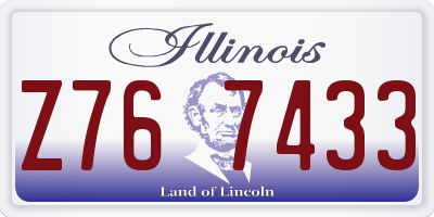 IL license plate Z767433