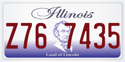 IL license plate Z767435