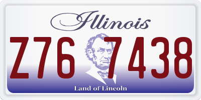 IL license plate Z767438