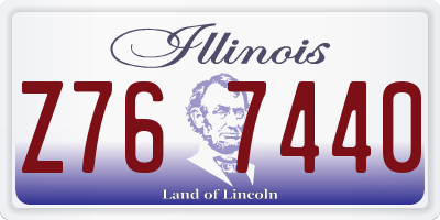 IL license plate Z767440