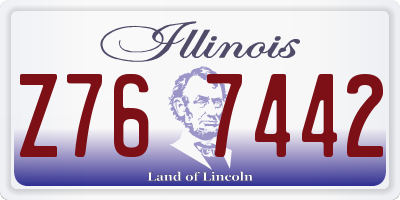 IL license plate Z767442