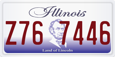 IL license plate Z767446