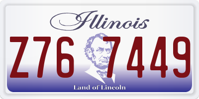 IL license plate Z767449