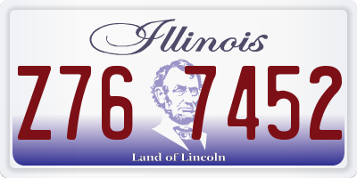 IL license plate Z767452