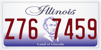 IL license plate Z767459
