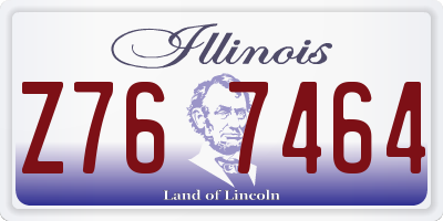 IL license plate Z767464