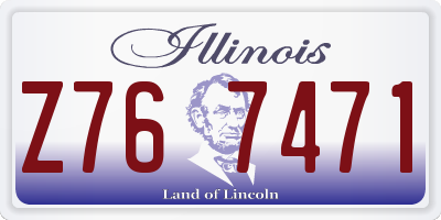 IL license plate Z767471