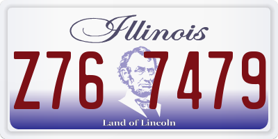 IL license plate Z767479