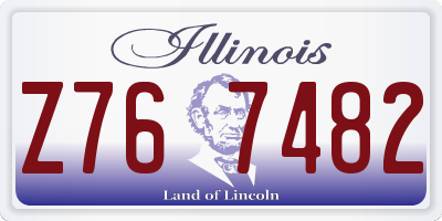 IL license plate Z767482