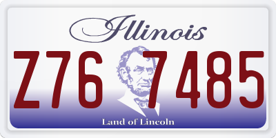 IL license plate Z767485
