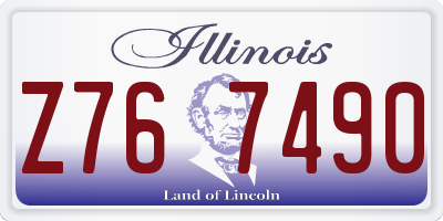 IL license plate Z767490