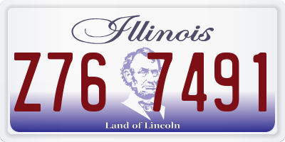 IL license plate Z767491