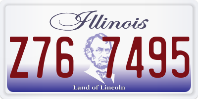 IL license plate Z767495