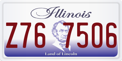 IL license plate Z767506