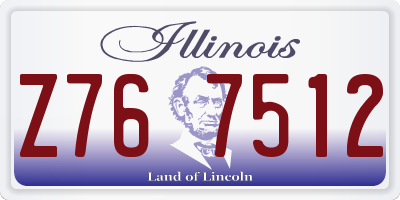 IL license plate Z767512