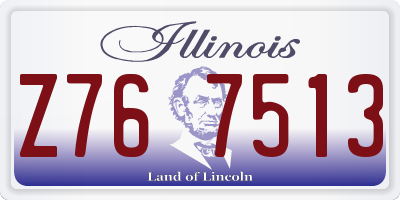 IL license plate Z767513