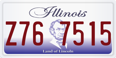 IL license plate Z767515