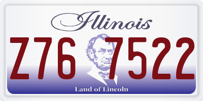 IL license plate Z767522
