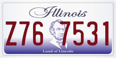 IL license plate Z767531