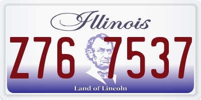 IL license plate Z767537