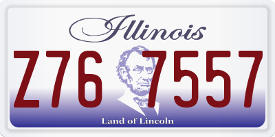 IL license plate Z767557