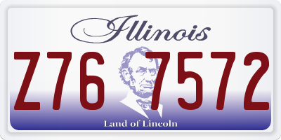 IL license plate Z767572