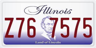IL license plate Z767575