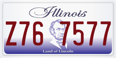 IL license plate Z767577