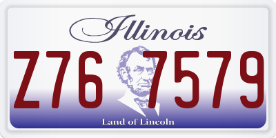 IL license plate Z767579