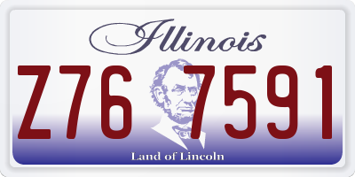 IL license plate Z767591
