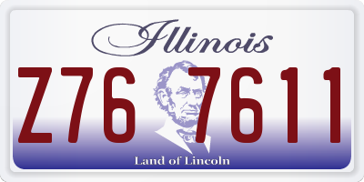 IL license plate Z767611