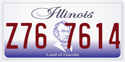 IL license plate Z767614