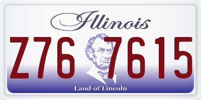 IL license plate Z767615