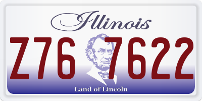 IL license plate Z767622