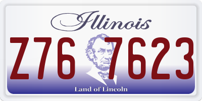 IL license plate Z767623