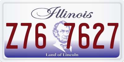 IL license plate Z767627