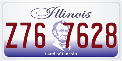 IL license plate Z767628