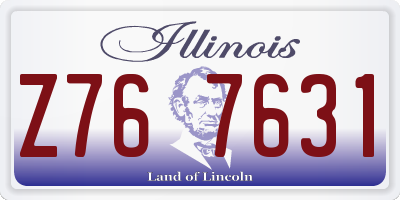 IL license plate Z767631