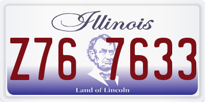 IL license plate Z767633