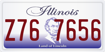 IL license plate Z767656