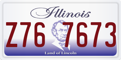 IL license plate Z767673