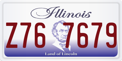IL license plate Z767679
