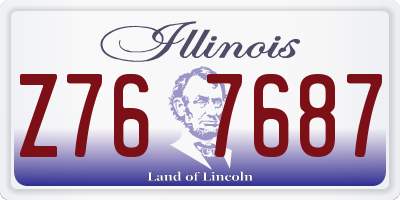 IL license plate Z767687