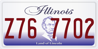 IL license plate Z767702