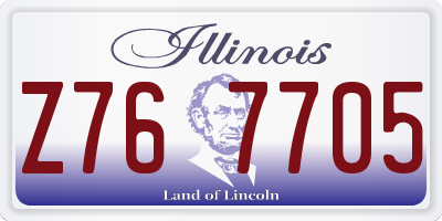 IL license plate Z767705
