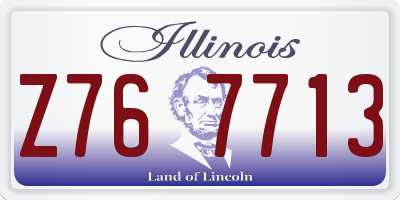 IL license plate Z767713