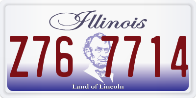 IL license plate Z767714