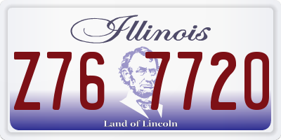 IL license plate Z767720