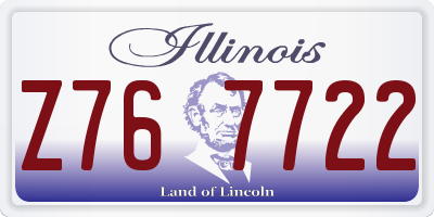 IL license plate Z767722
