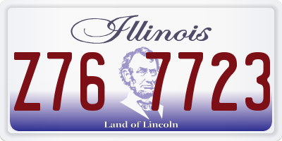 IL license plate Z767723